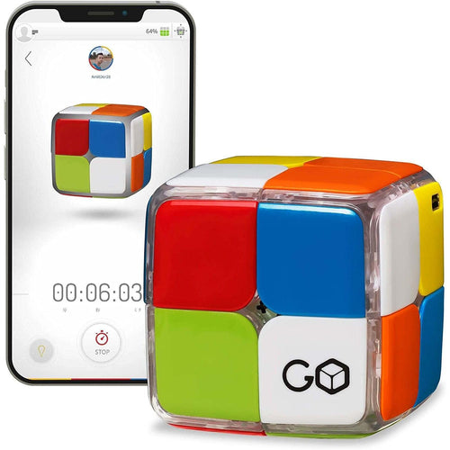 The First Ever 2x2 Connected Cube That Allows You to Learn How to Solve The Cube! App-Enabled STEM Puzzle That Fits All Ages and Capabilities. Free App.