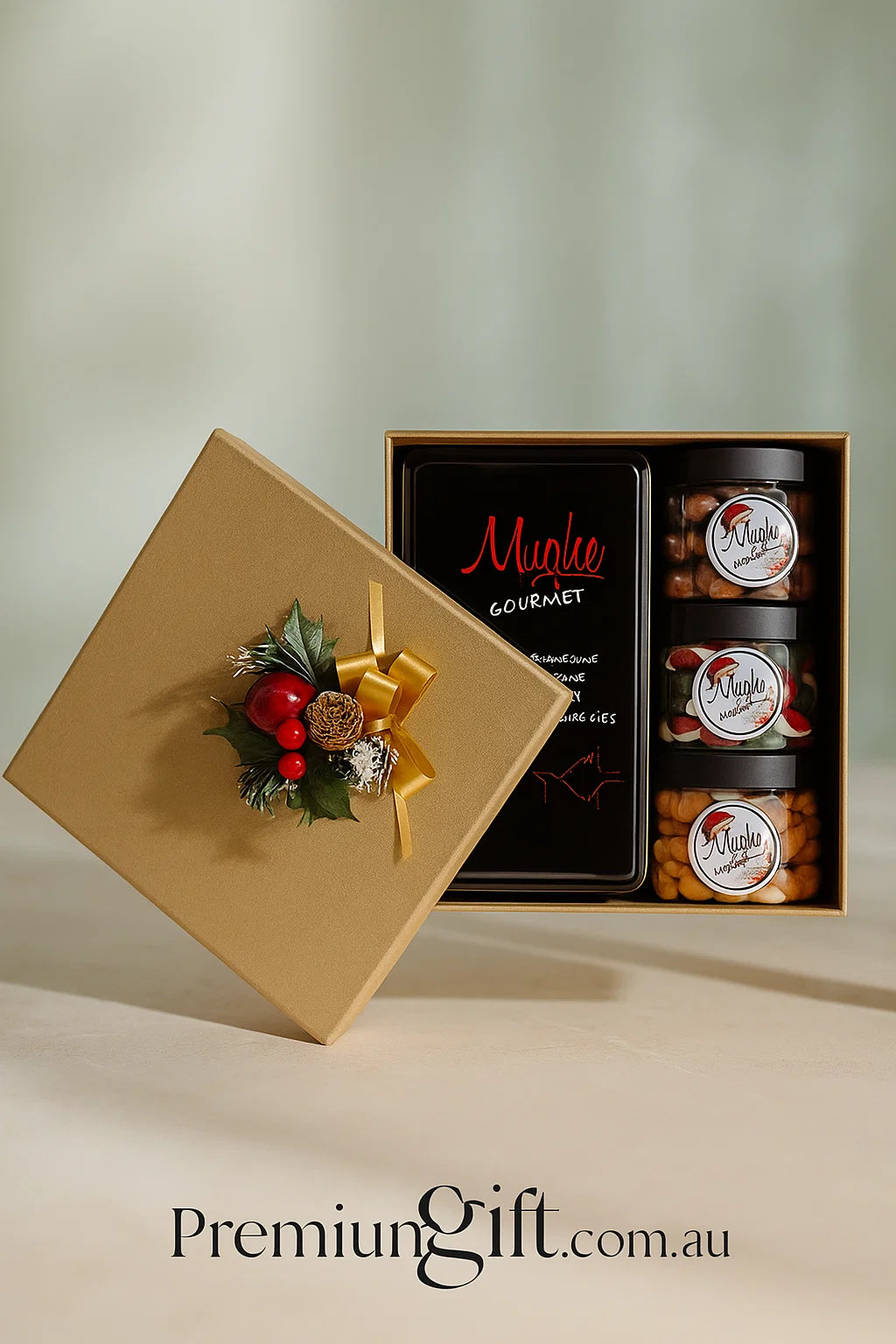 Mughe Gourmet Christmas Gift Box – Luxury Turkish Sweets & Nuts Hamper