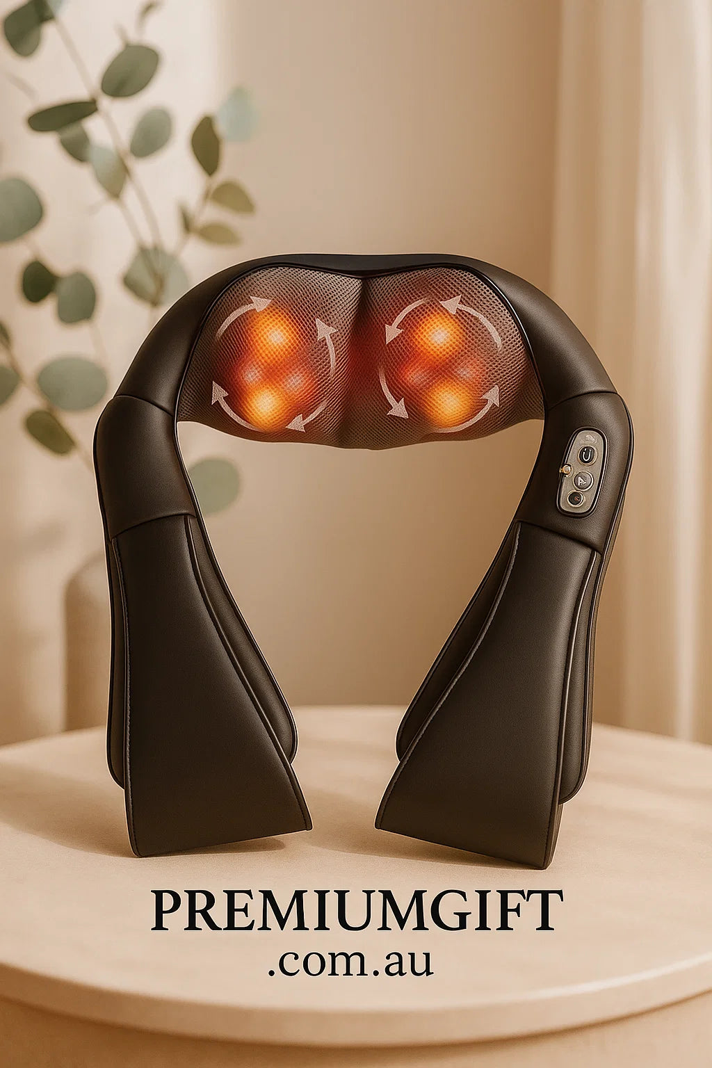 Shiatsu Neck & Shoulder Massager with Heat – Deep Kneading Back & Body Massage Pillow