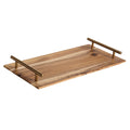 cm Brown Rectangle Wooden Acacia Food Serving Tray Charcuterie Board… 1