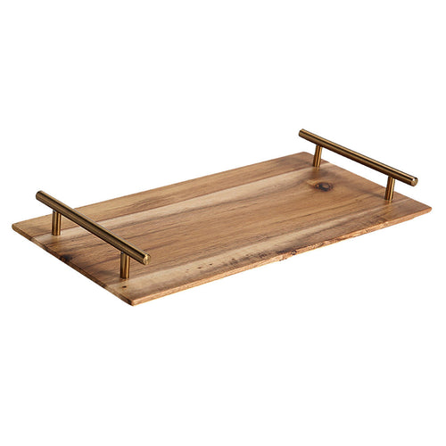 cm Brown Rectangle Wooden Acacia Food Serving Tray Charcuterie Board… 1
