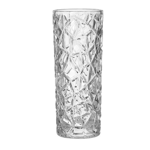 30cm Sleek Clear Glass Vase Elegant Wide Crystal Design for Modern Home … image 1