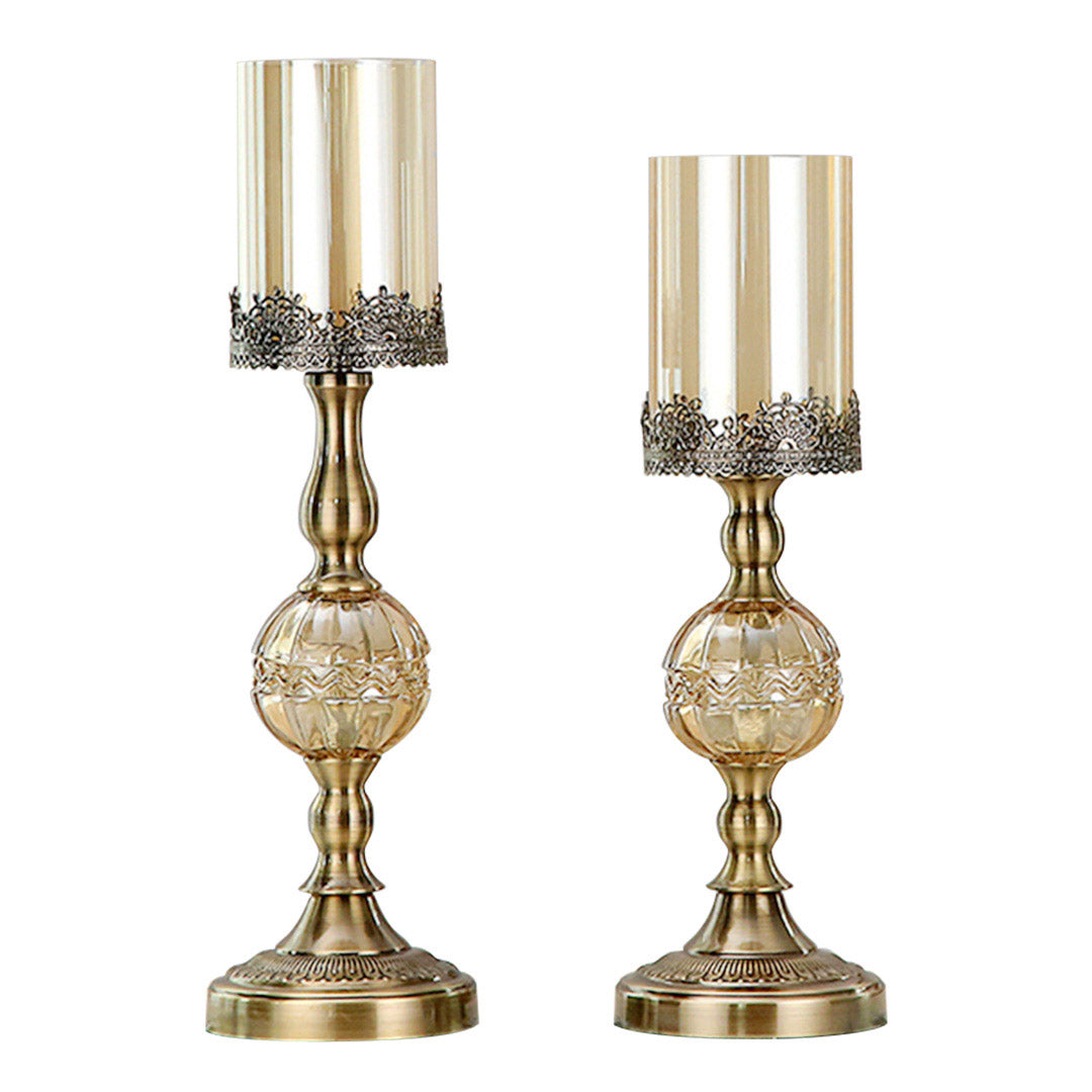 cm 47cm Glass Candle Holder Candle Stand Glass/Metal 1