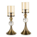 cm 38cm Glass Candle Holder Candle Stand Glass/Metal 1