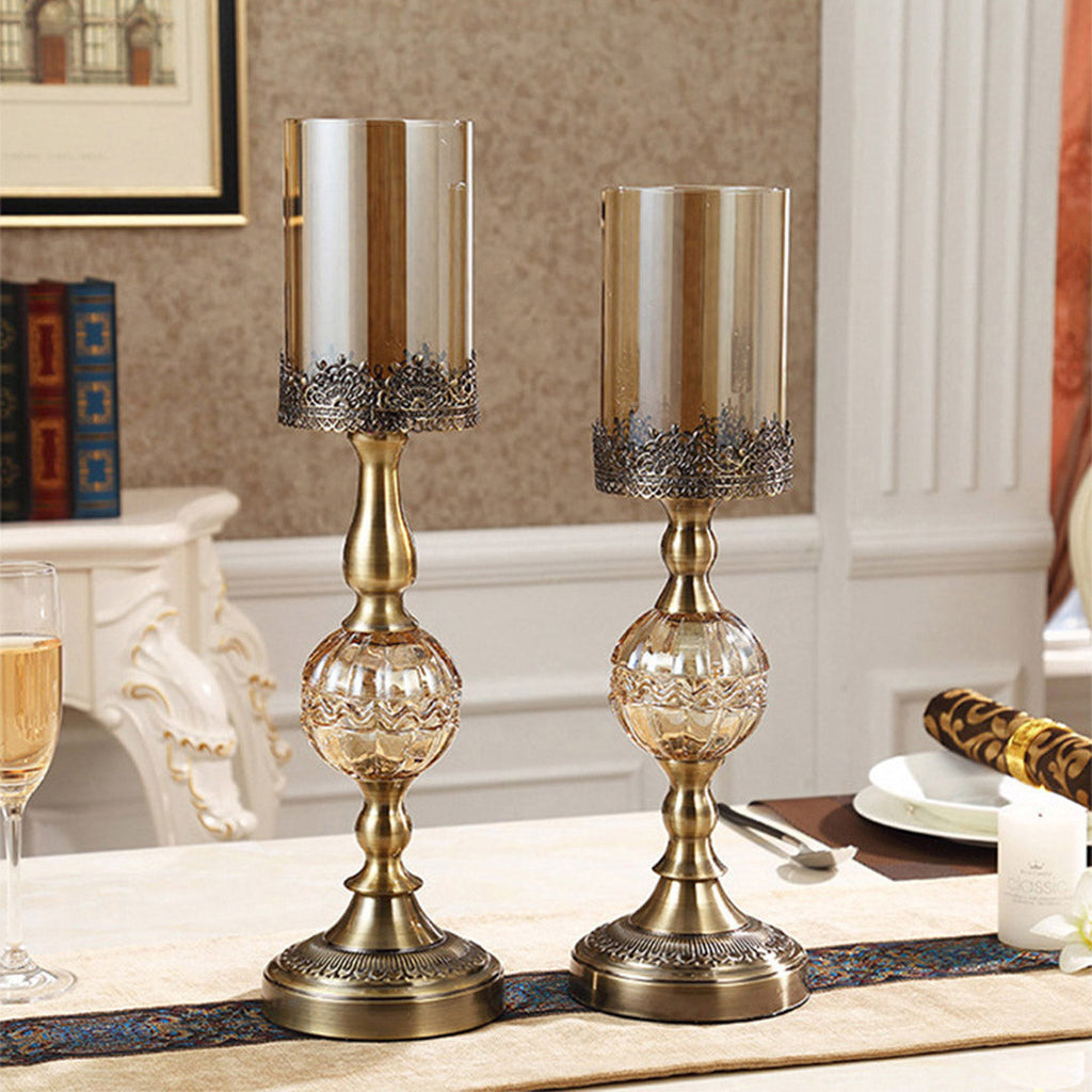 cm 47cm Glass Candle Holder Candle Stand Glass/Metal 3