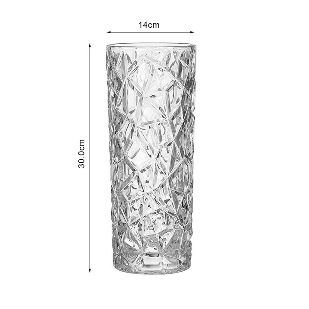 14cmx30cm Heavy Duty Glass Vase Crystal Clear Design for Home Décor image 5
