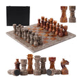 Marble Chess Set 30cm – Oceanic & Red