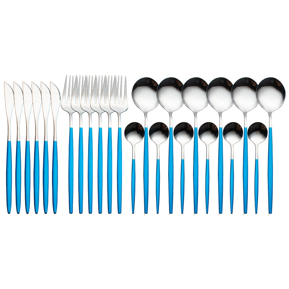 24-Piece Dinnerware Set — Complete Dining Service