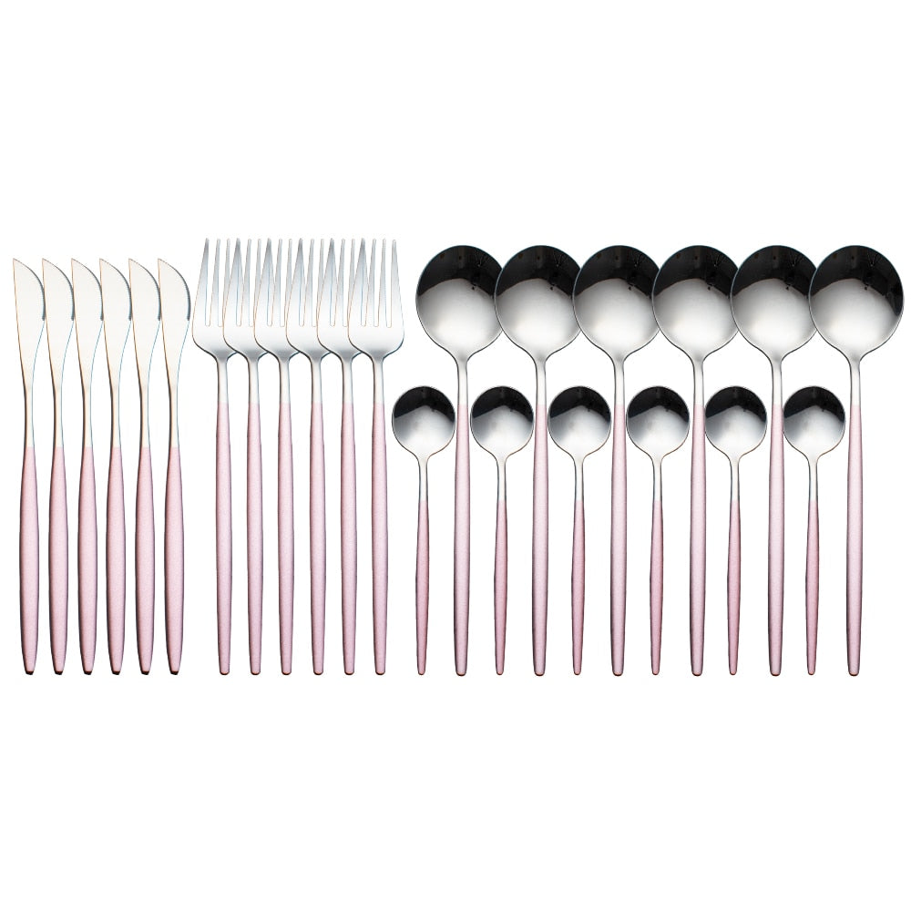 24-Piece Dinnerware Set — Complete Dining Service