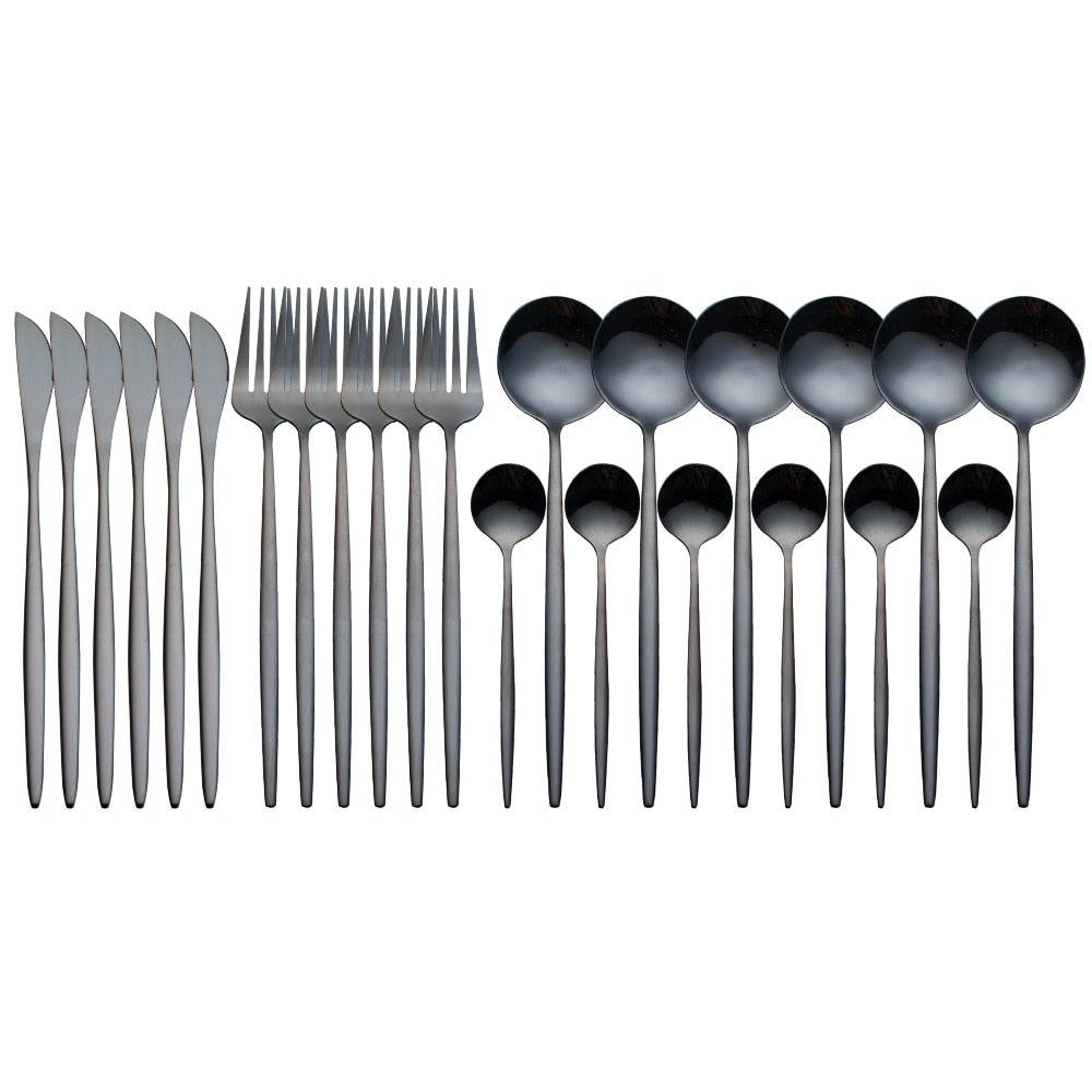 24-Piece Dinnerware Set — Complete Dining Service