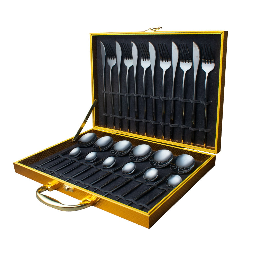 24-Piece Dinnerware Set — Complete Dining Service