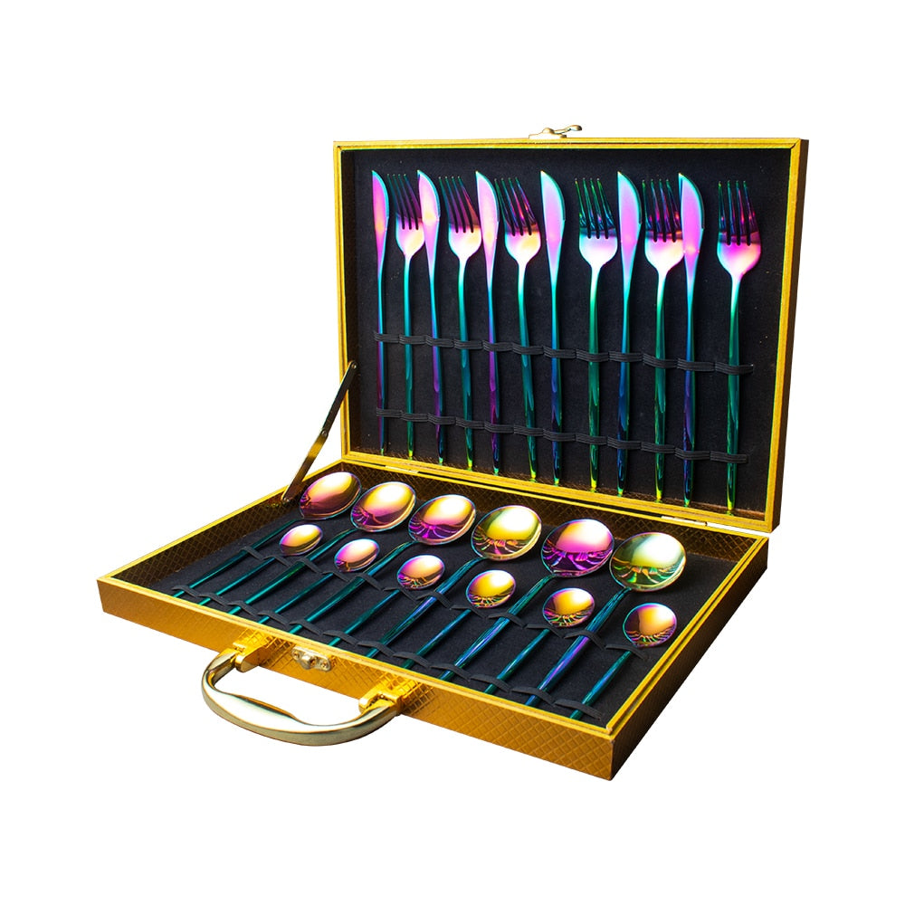 24-Piece Dinnerware Set — Complete Dining Service