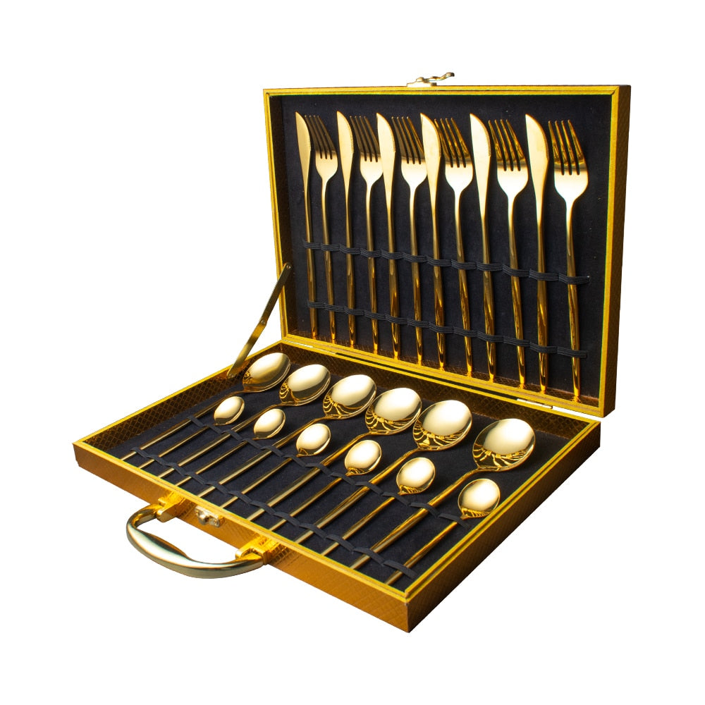 24-Piece Dinnerware Set — Complete Dining Service