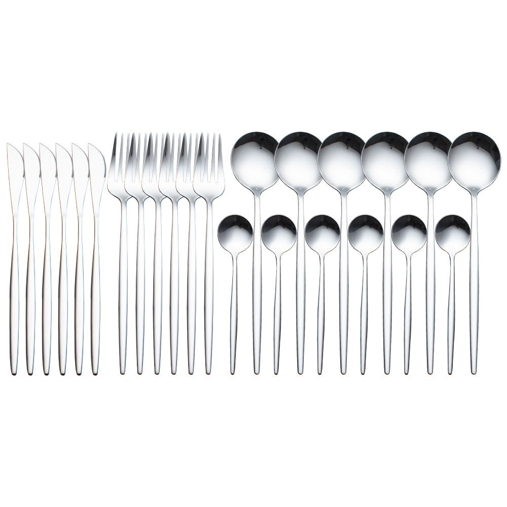 24-Piece Dinnerware Set — Complete Dining Service