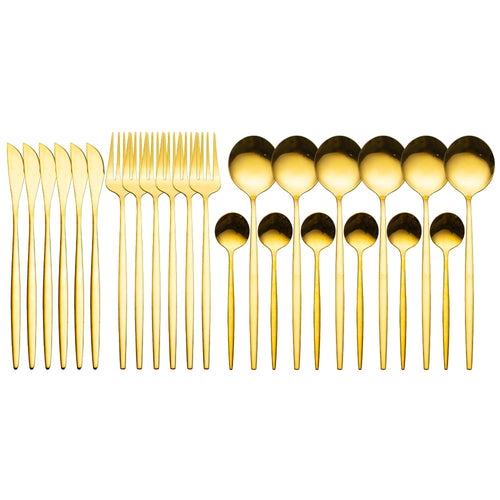 24-Piece Dinnerware Set — Complete Dining Service