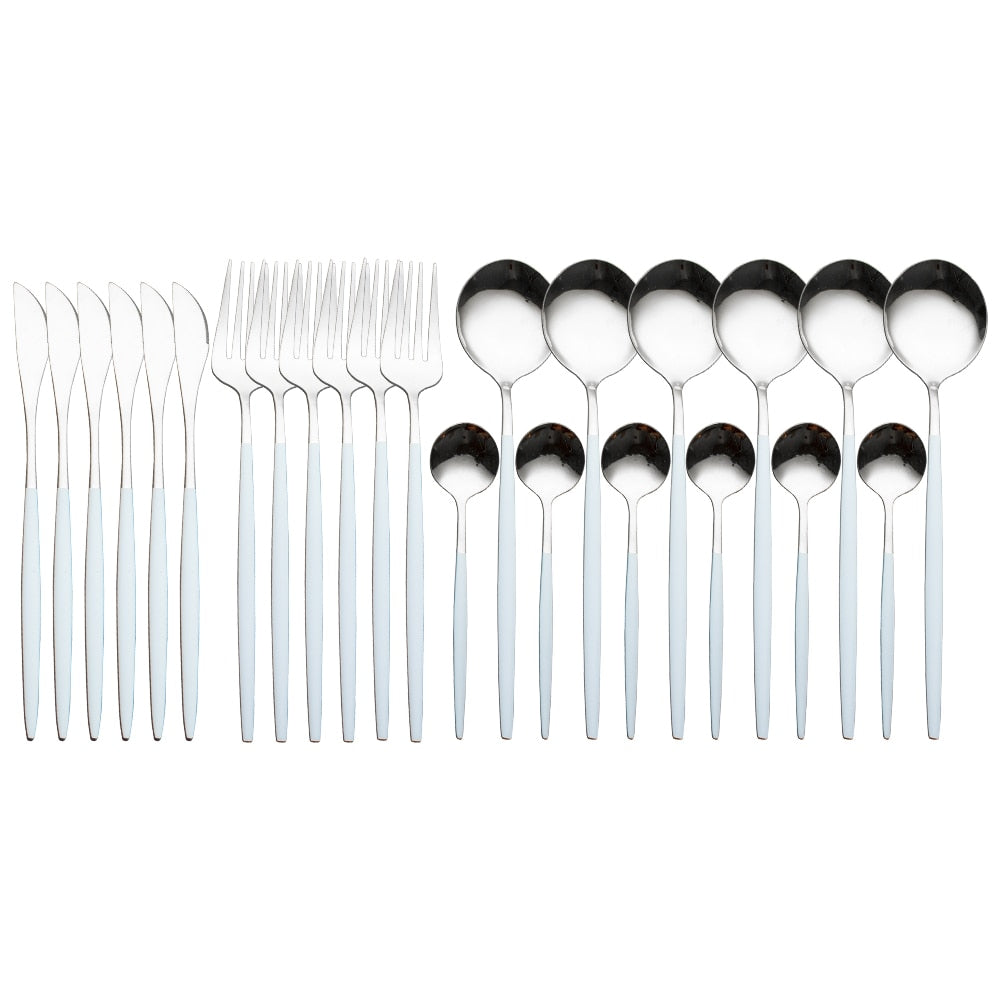 24-Piece Dinnerware Set — Complete Dining Service