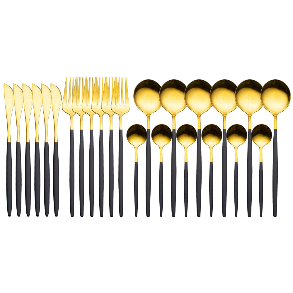 24-Piece Dinnerware Set — Complete Dining Service