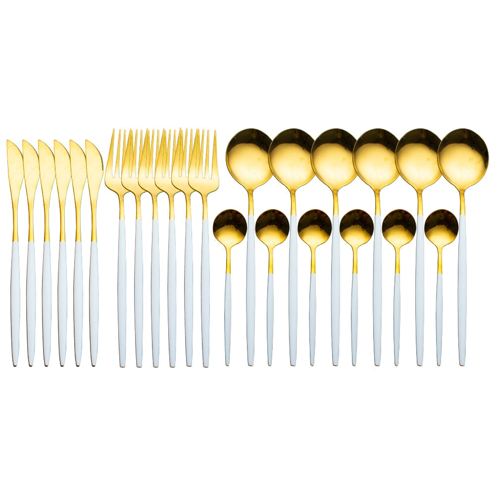 24-Piece Dinnerware Set — Complete Dining Service