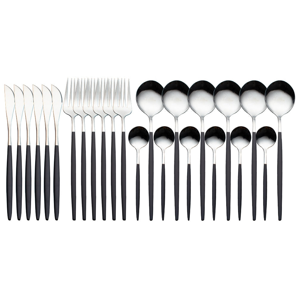 24-Piece Dinnerware Set — Complete Dining Service