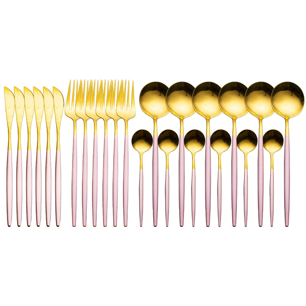 24-Piece Dinnerware Set — Complete Dining Service