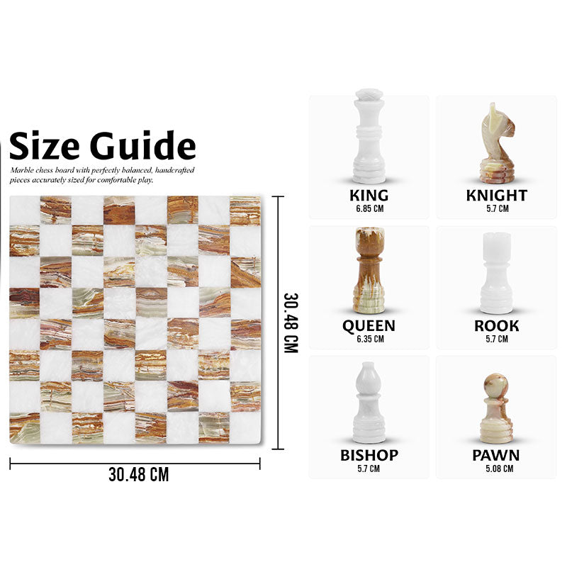 Marble Chess Set 30cm Borderless Chess Set