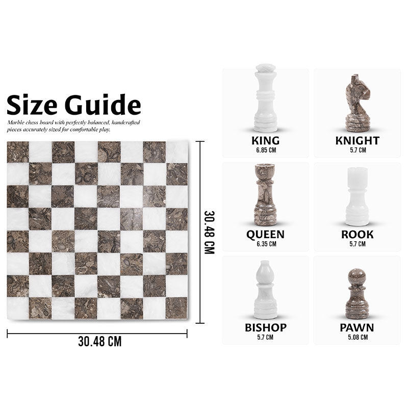 Marble Chess Set 30cm Borderless Chess Set