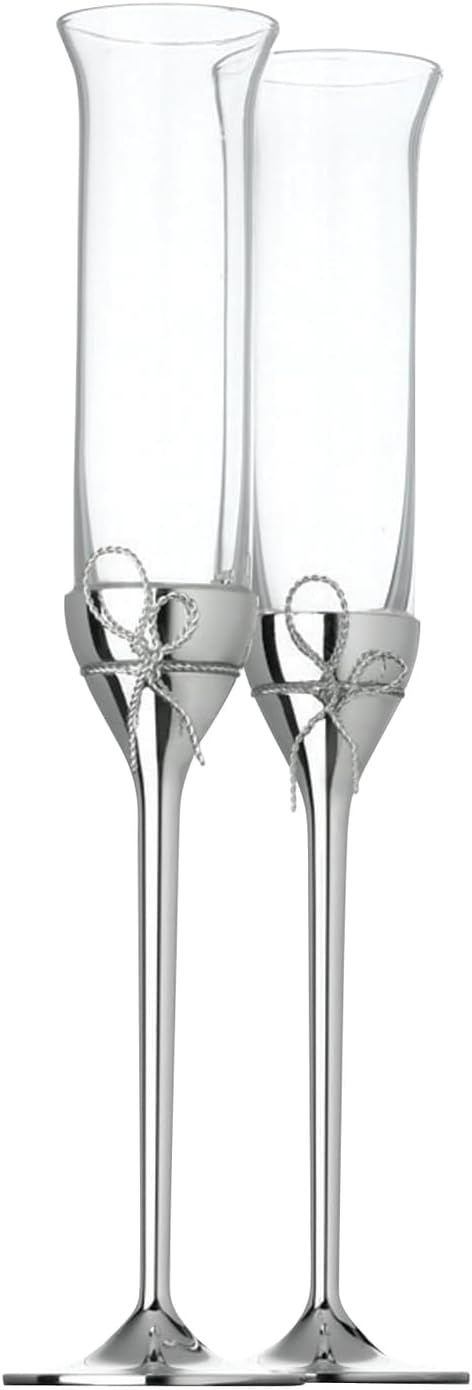 Wedgwood Vera Wang Love Knots Toasting Flute Pair