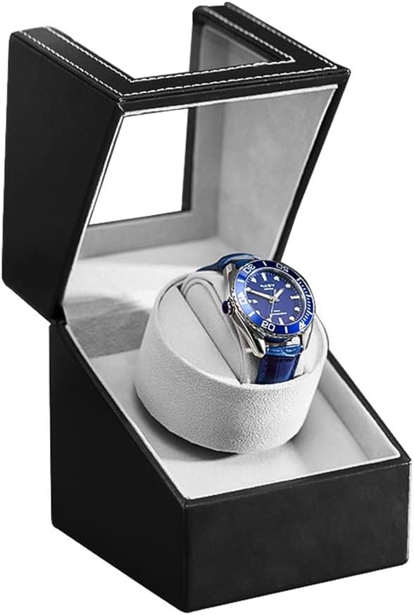 Rotare™ Heritage Single Watch Winder — Japanese Quiet Motor, Wood Shell