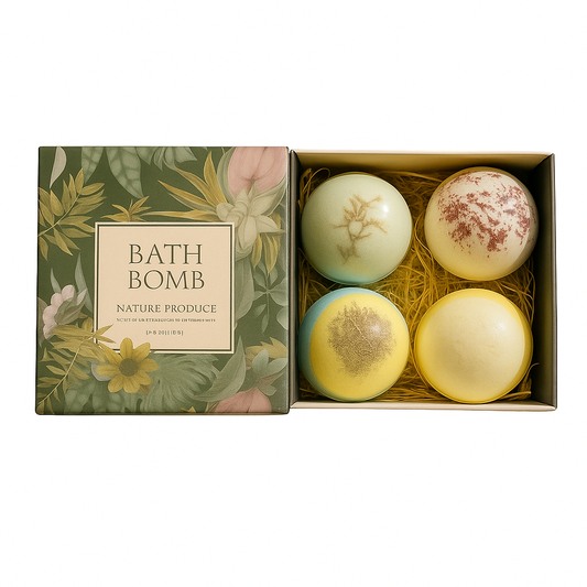 Luxury Bath Bomb Gift Set – Handmade 12-Piece Spa Fizzies with Essential Oils