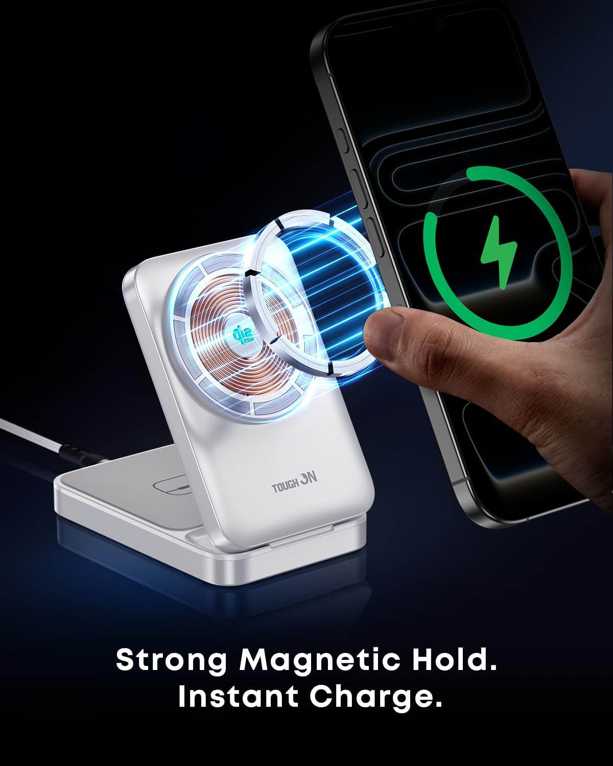 TOUGH ON MagFold 3 in 1 25W Wireless Charger