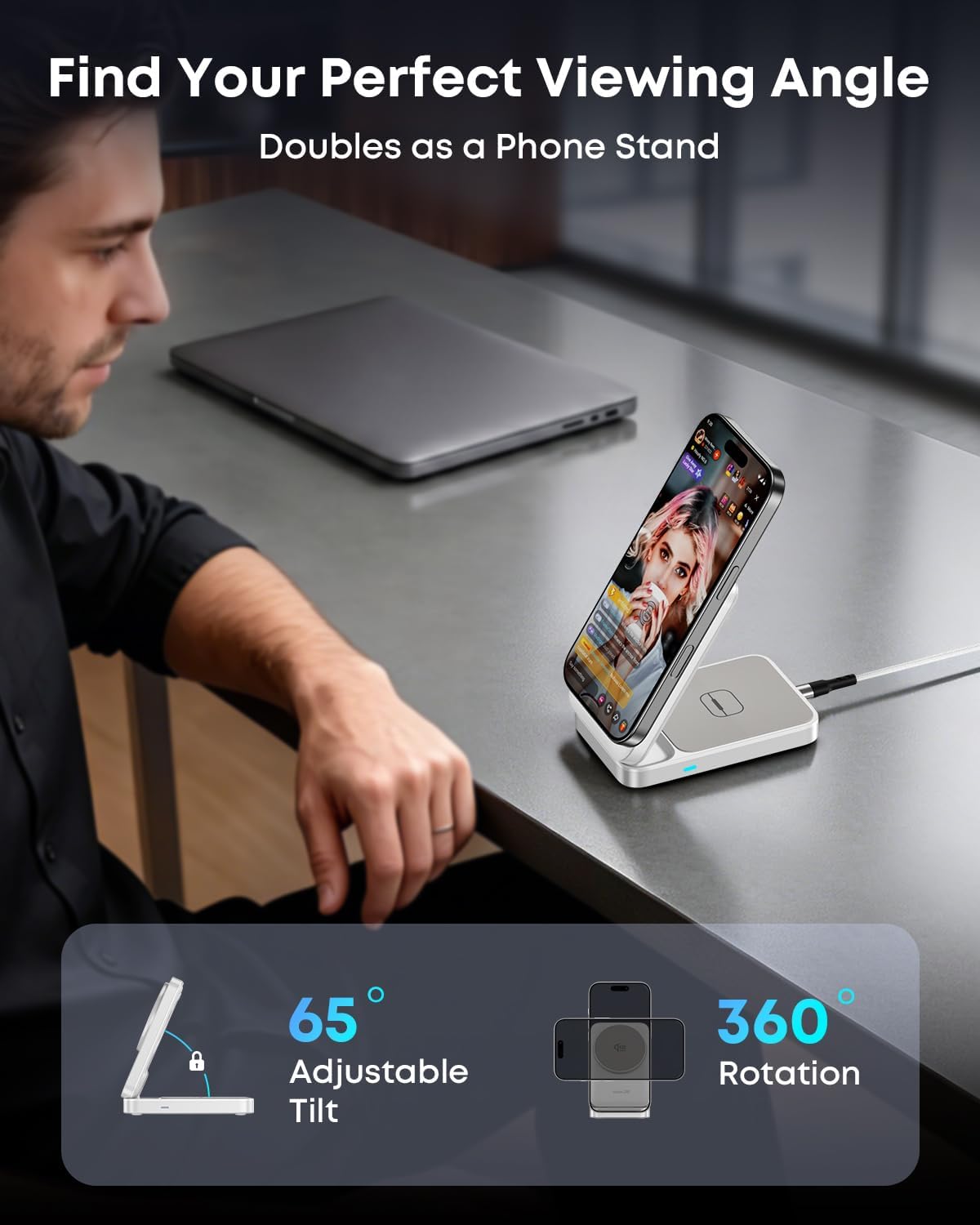 TOUGH ON MagFold 3 in 1 25W Wireless Charger