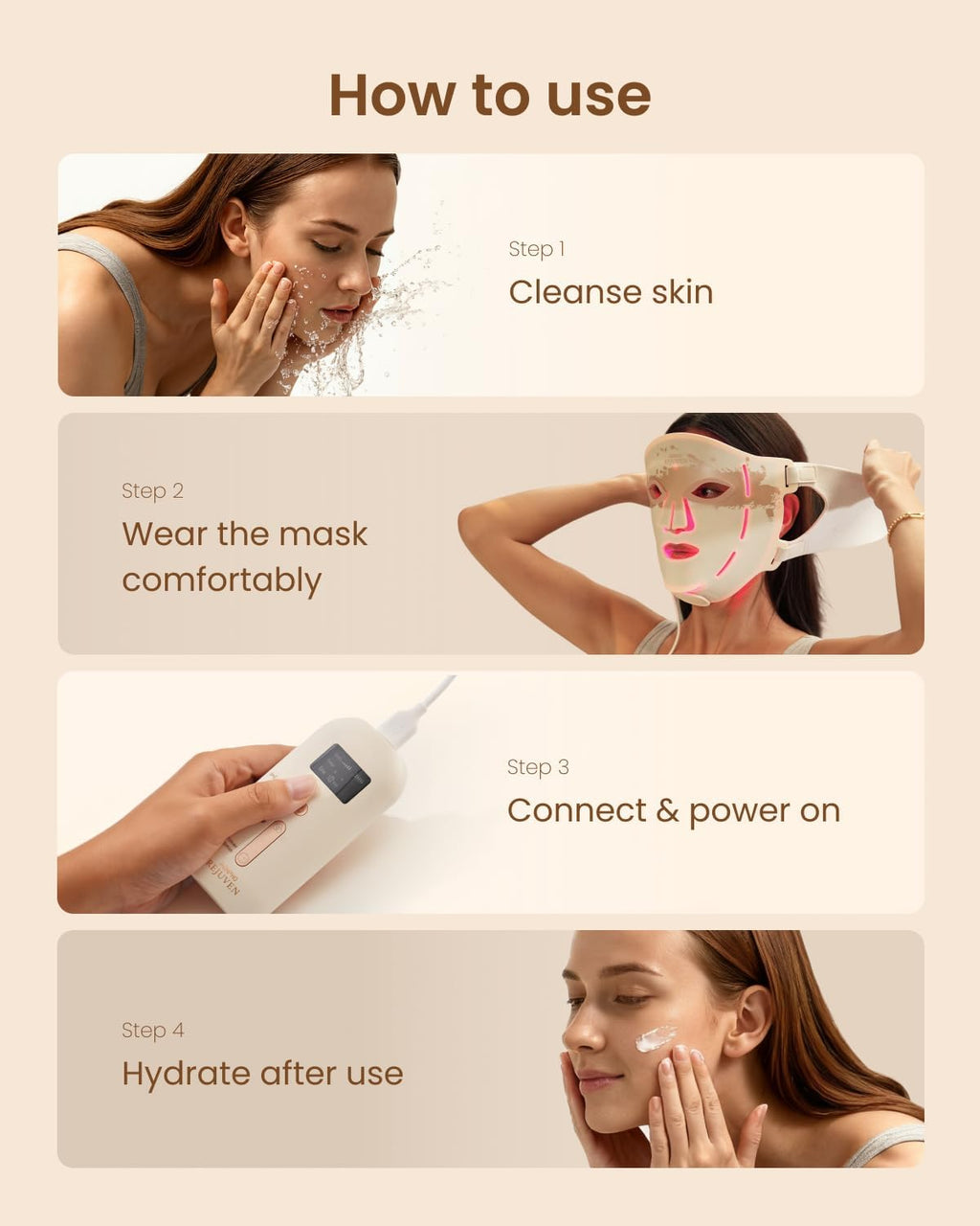 RENPHO Red Light Face Mask