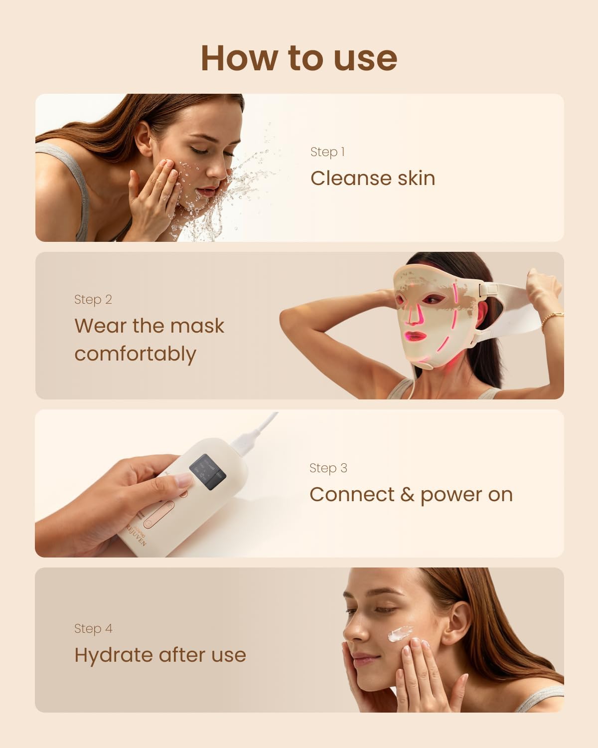 RENPHO Red Light Face Mask