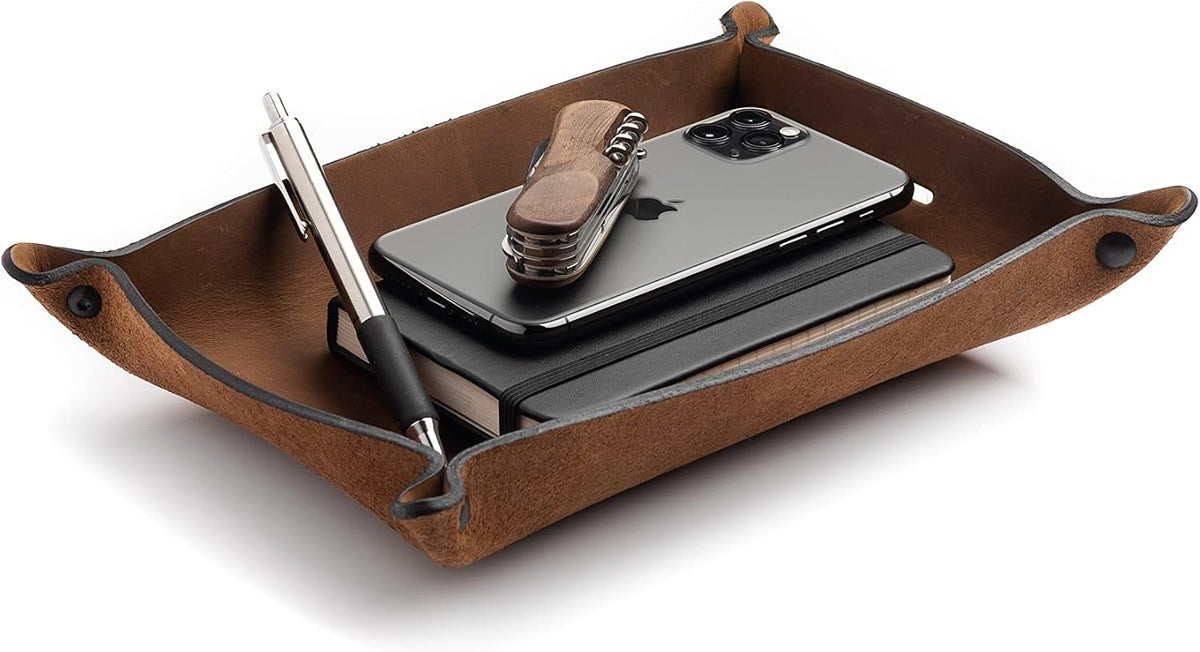 Leather Valet Tray for Men