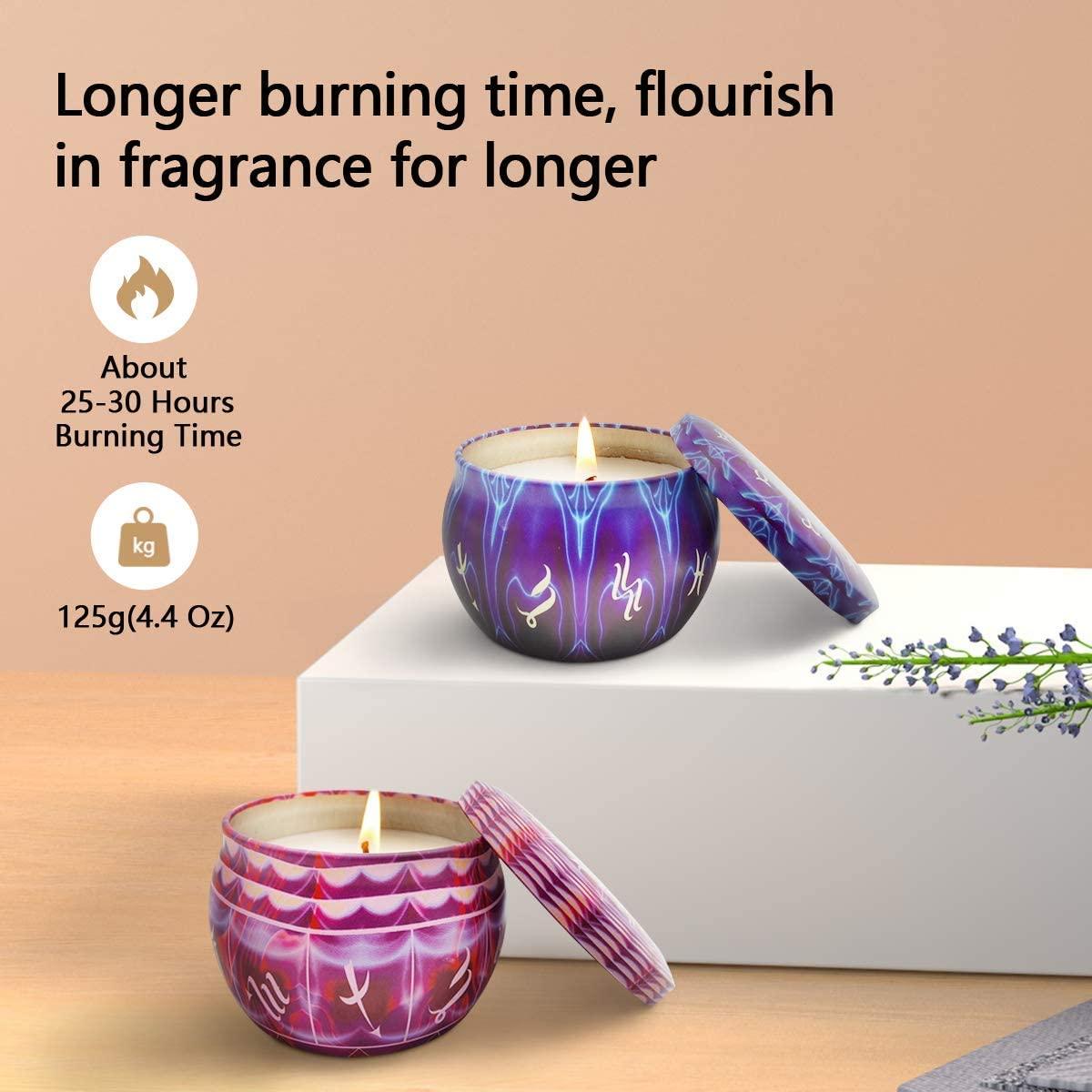Scented Candles Bisenghy 4.4 Oz 100% Natural Soy Wax Scented Candle