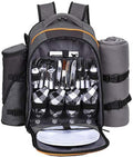 Hap Tim Picnic Basket Backpack for 4 Person with Insulated C