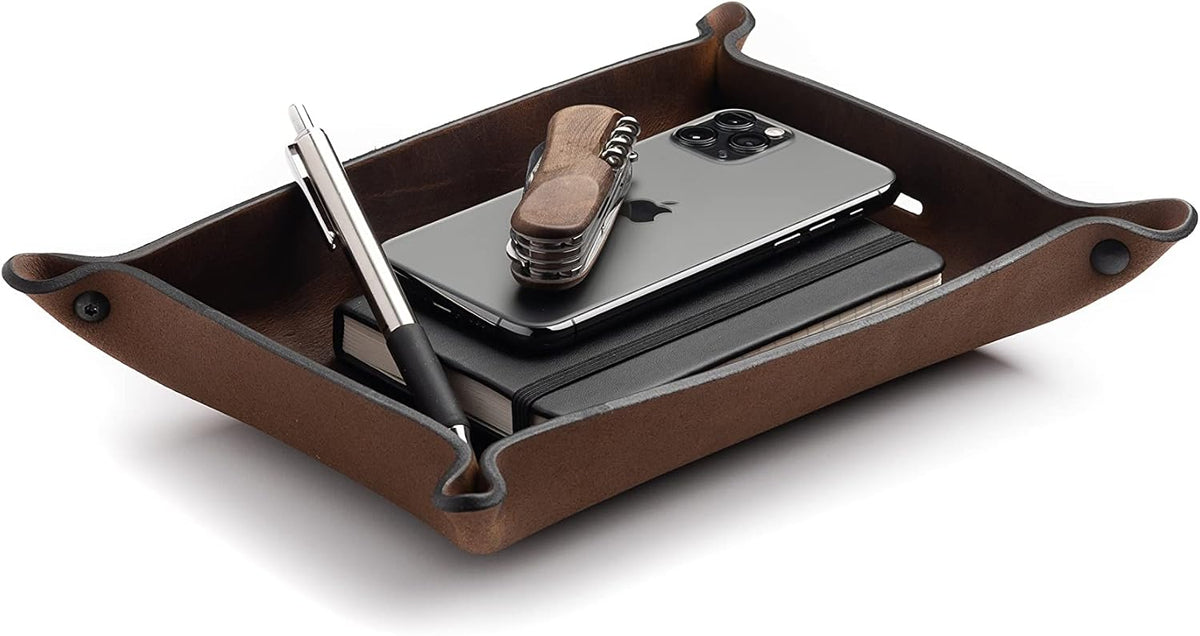 Leather Valet Tray for Men