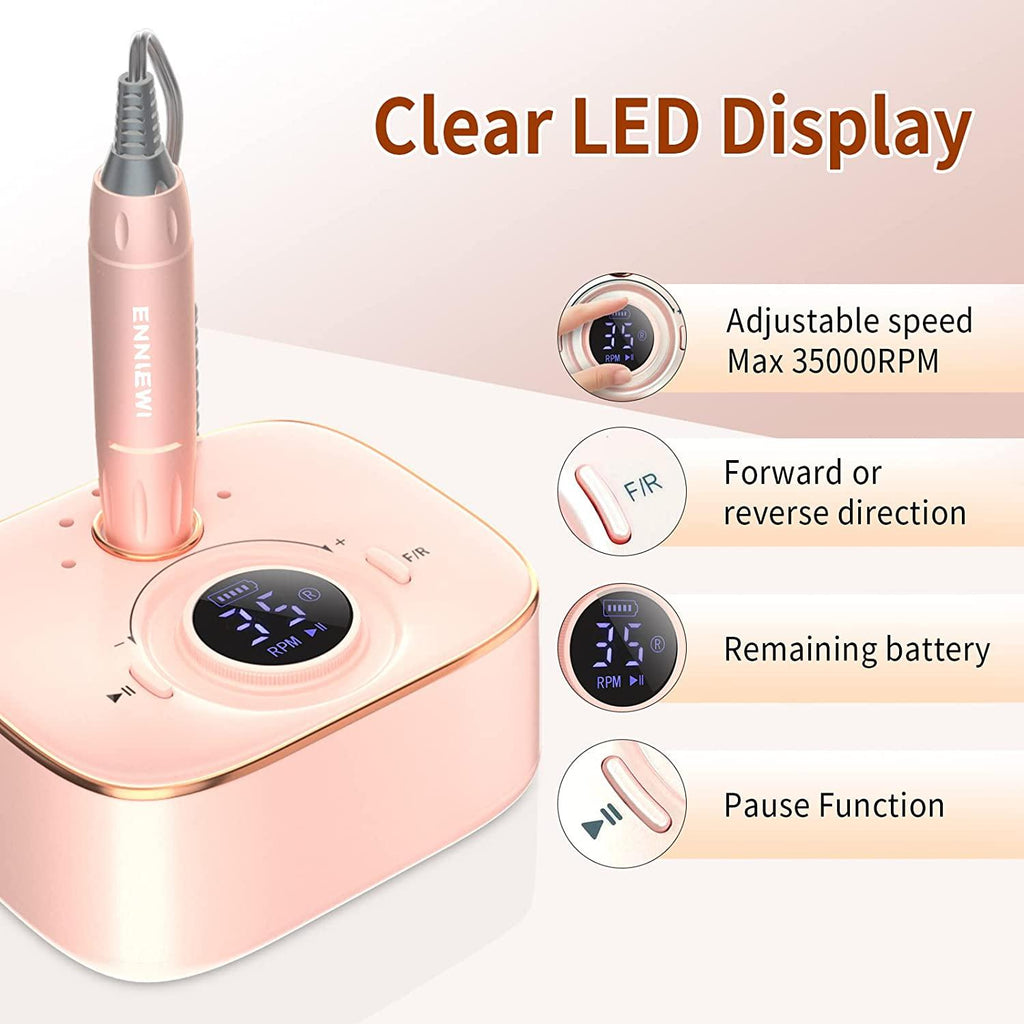 Rechargeable Nail Drill Cordless