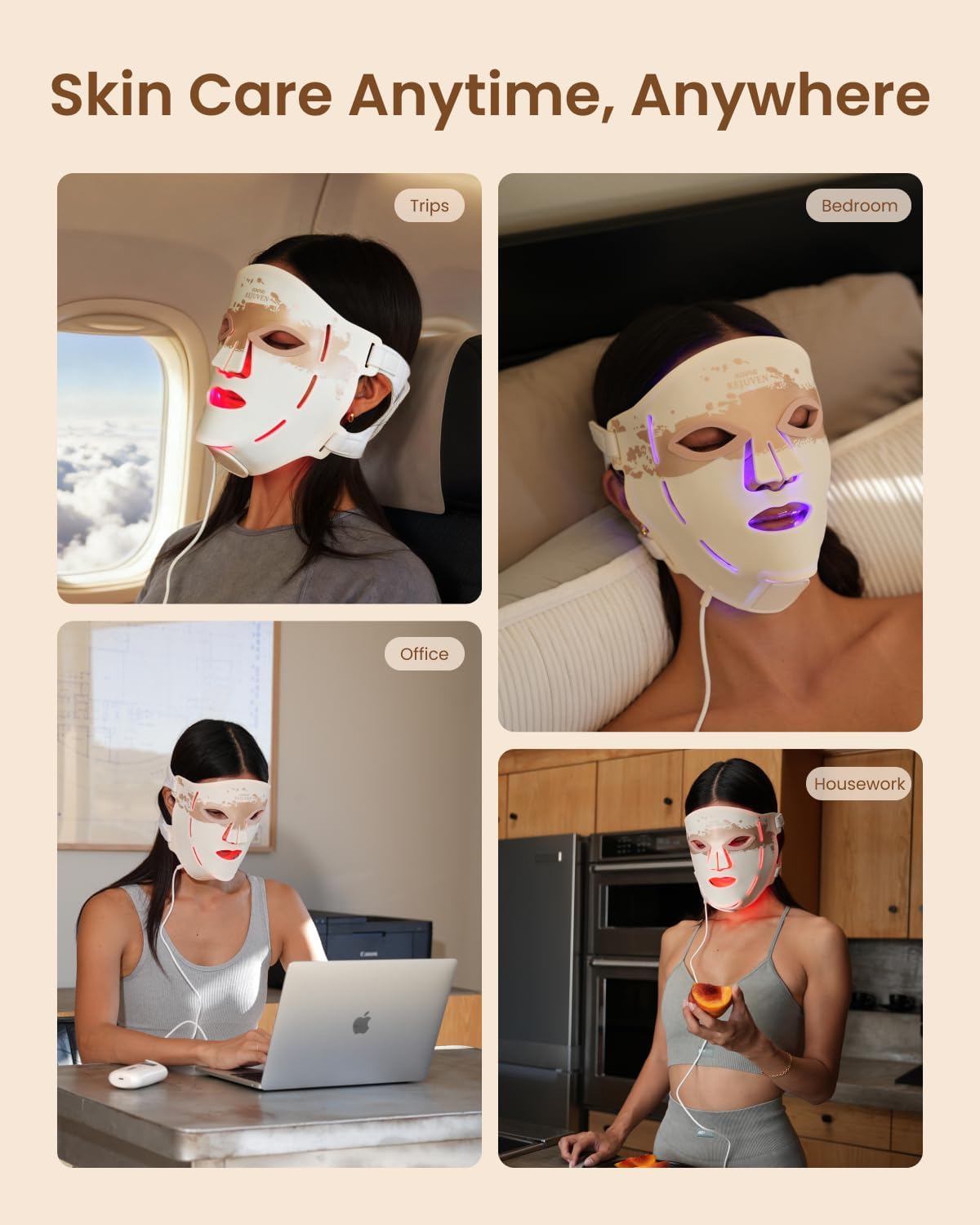 RENPHO Red Light Face Mask