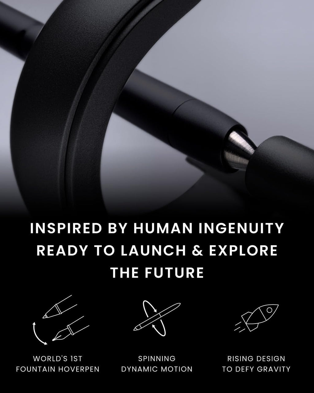 novium Hoverpen Future - Luxury Fountain & Rollerball Pen Al