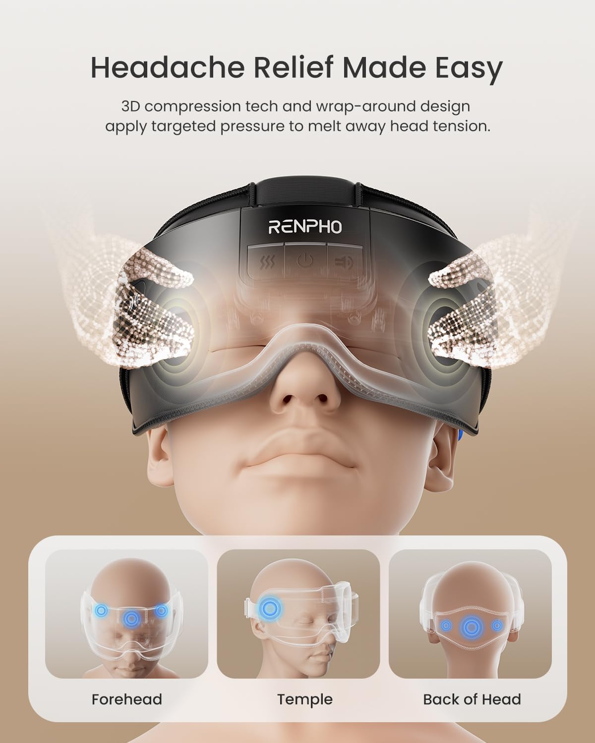 RENPHO Eyeris Masc Head and Eye Massager