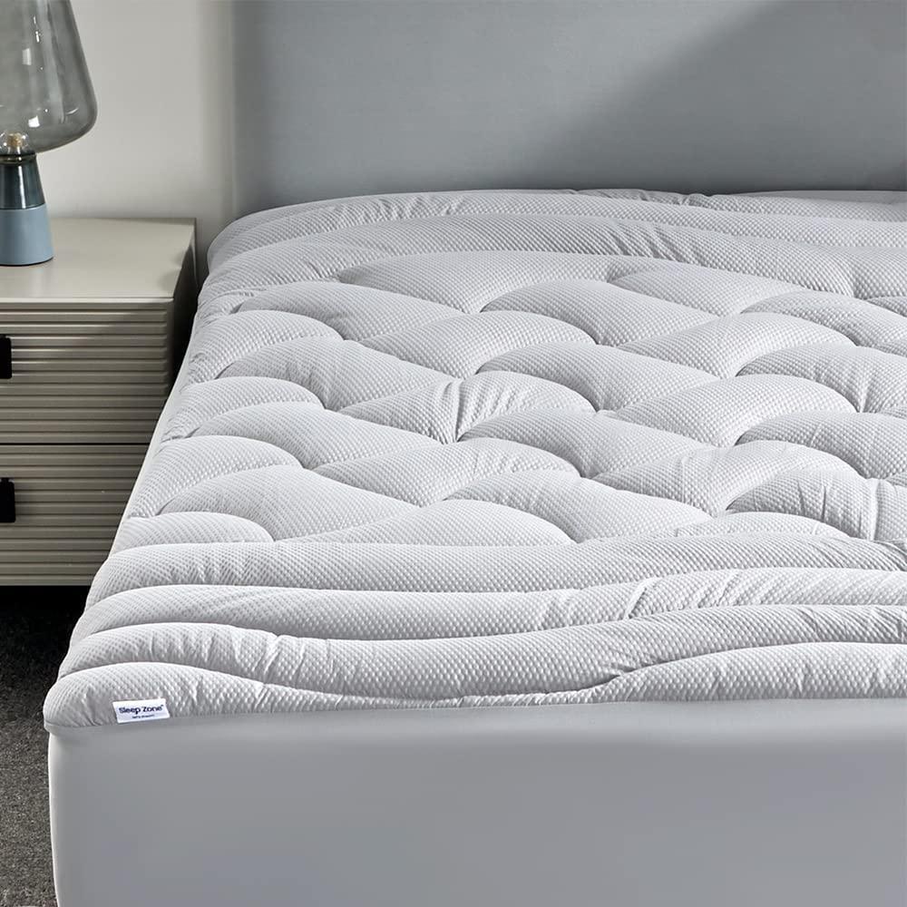 SLEEP ZONE King Size Cooling Mattress Pad