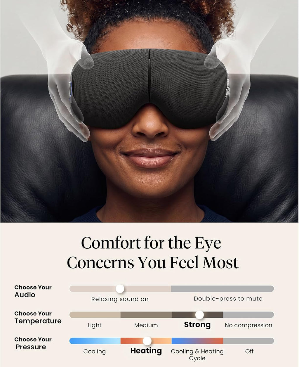 BOB AND BRAD EYEFLOW Eye Massager with Chip Cooling and Heat