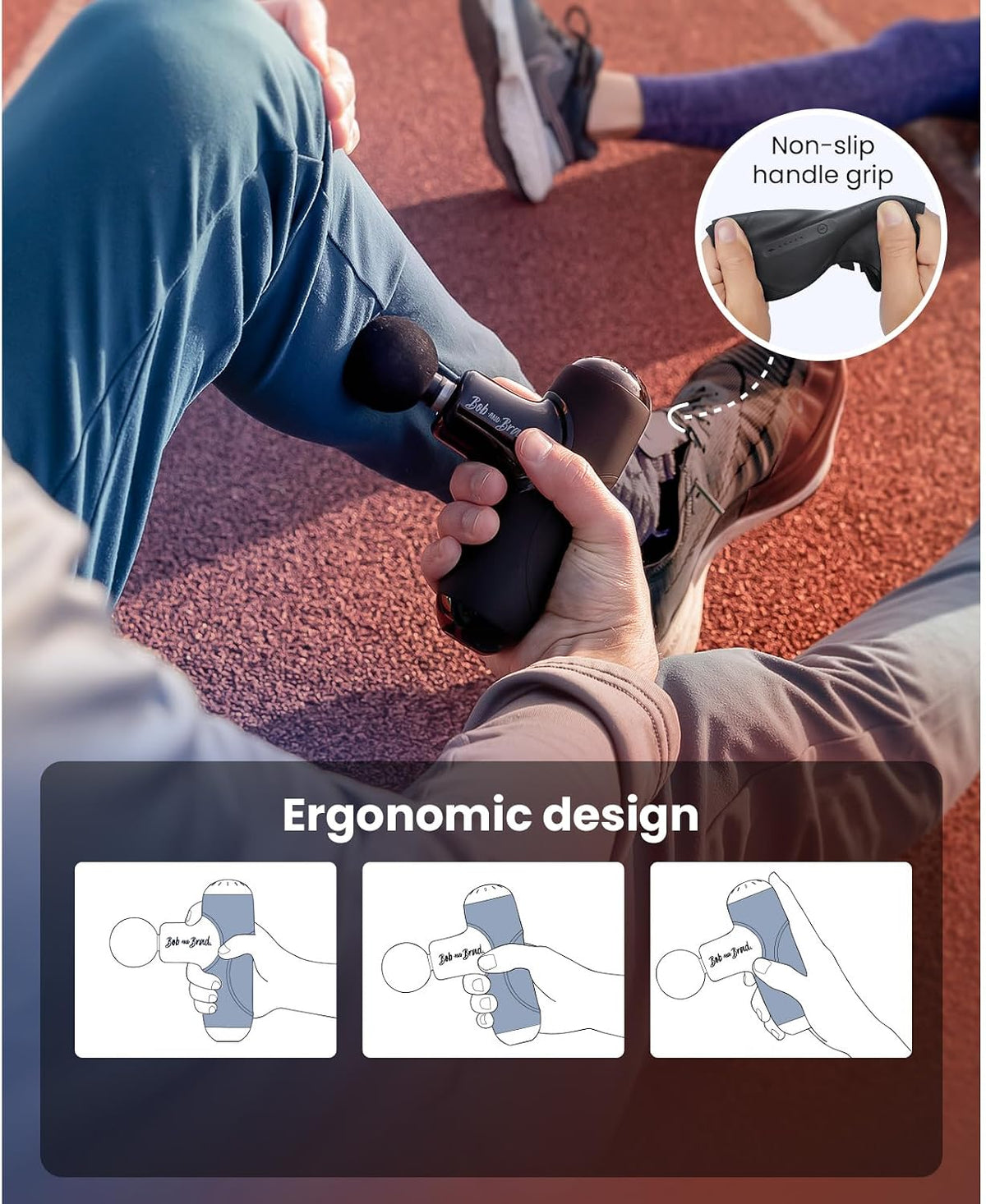 BOB AND BRAD Q2 Pro Mini Massage Gun with Heat and Cold Ther