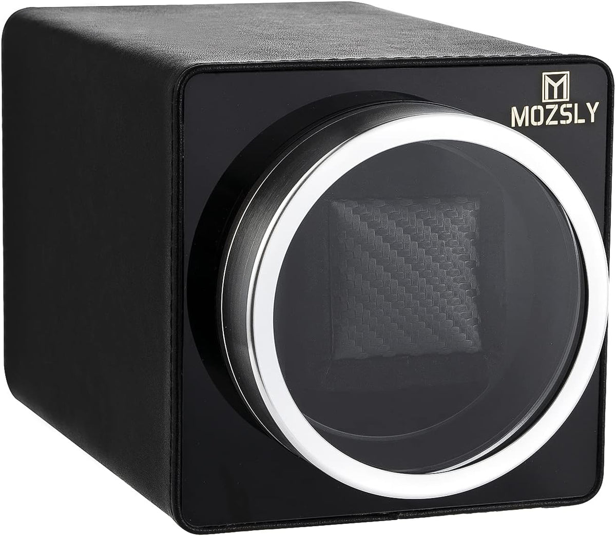 Rotare™ Single Watch Winder — Whisper-Quiet Motor & 12 Rotation Modes (Leather)