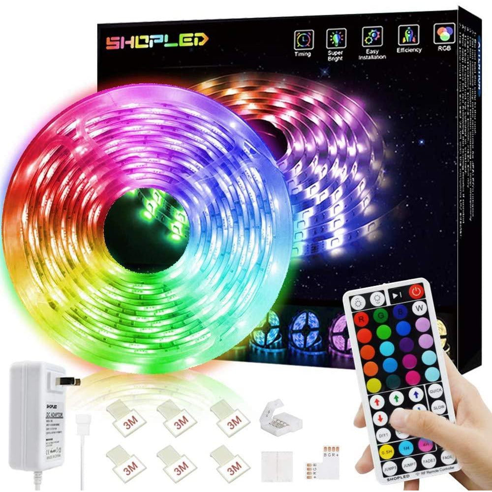 LED Strips Lights Color Changing Full Kit with 44-Keys RF Remote