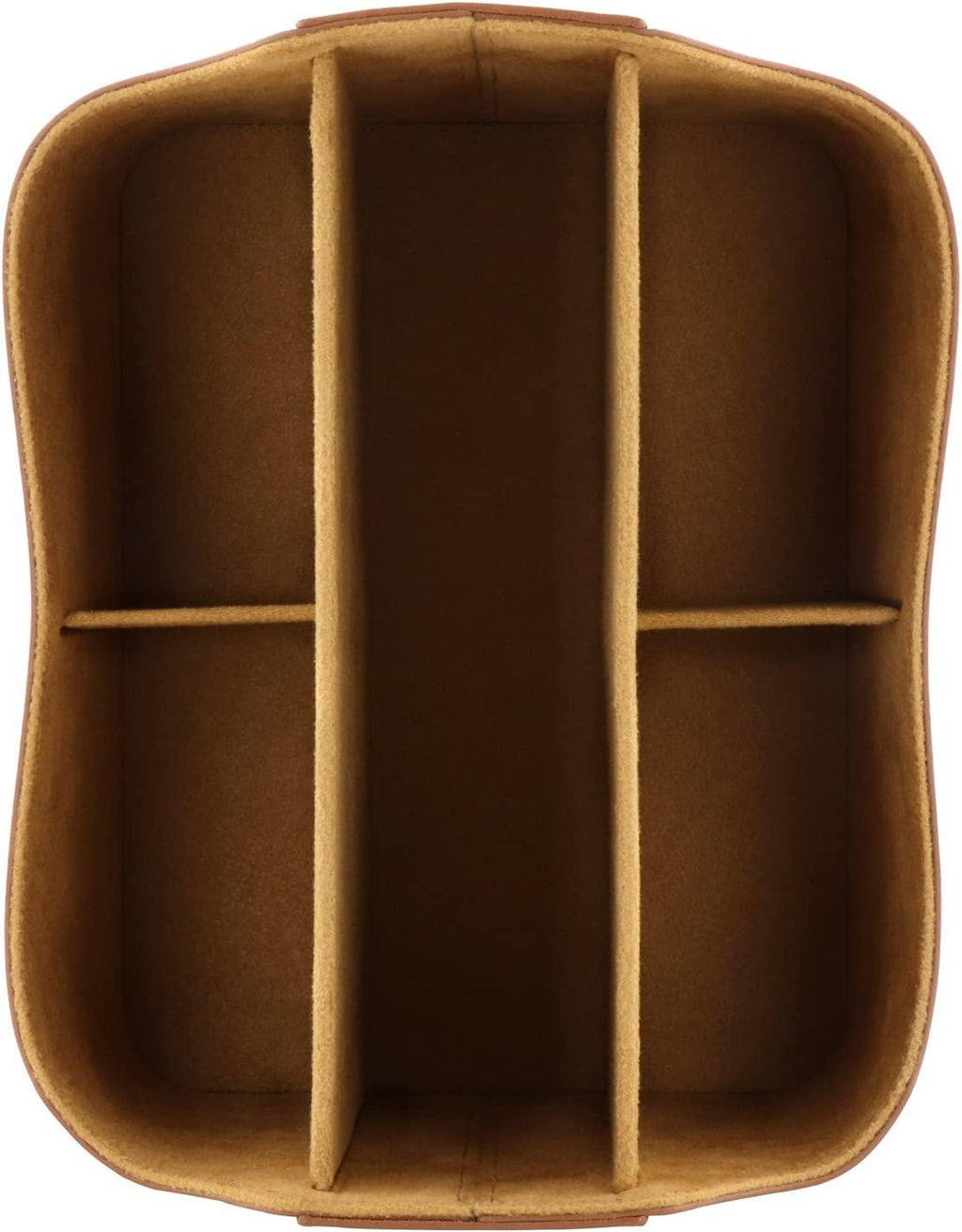 Leather Remote Control Organizer and Caddy with Tablet Slot