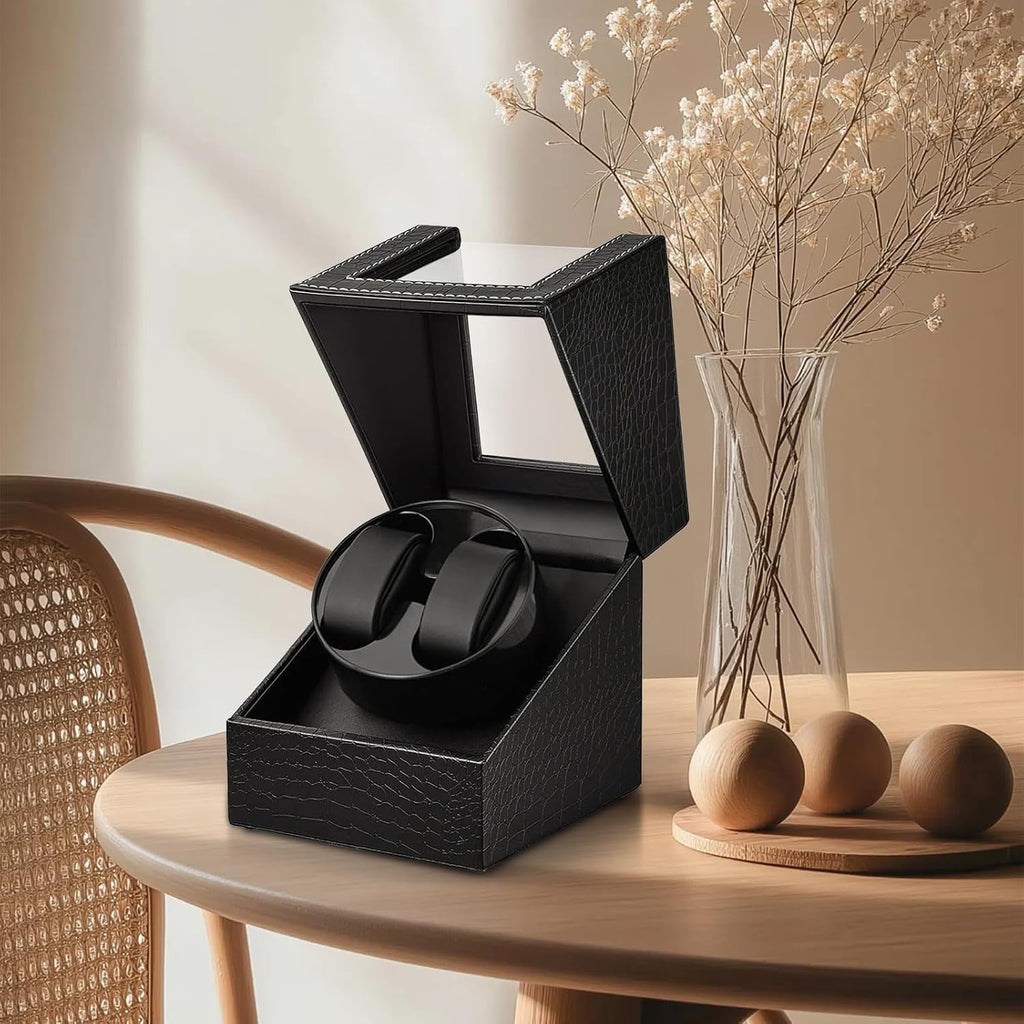 LIAN Double Watch Winders for Automatic Watches Storage Case