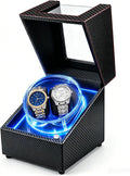 Rotare™ Twin Watch Winder — 5 Modes with Crystal Display Glass