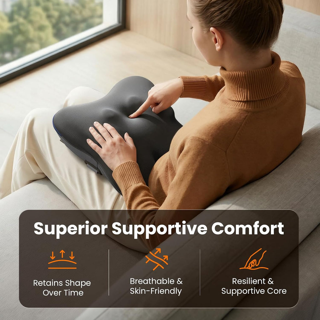 BOB AND BRAD Shiatsu Neck and Back Massager with Heat and Re